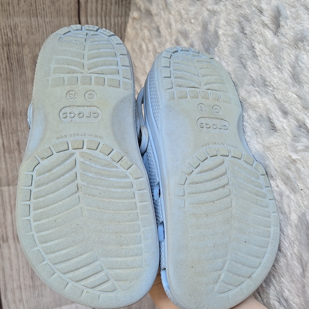 CROCS Blue Water Shoes, Kids 13, Decent Condition - Picture 8 of 9